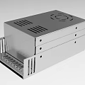 Industrial Metal Enclosure with Heat Dissipation Holes and Mounting Bracket Design