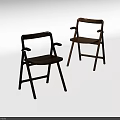 Wooden Leisure Chair with Armrests Minimalist Design Two Tone Colors for Home Decor