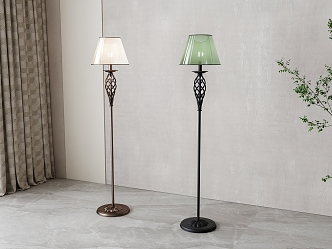 French floor lamp 3d model