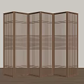 New Chinese Screen New Chinese Screen Partition 3d model
