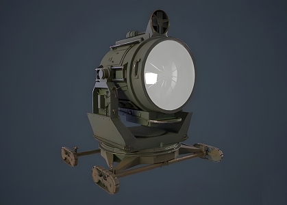 Modern Military Searchlight Modern Military Lighting Searchlight Outdoor 3d model