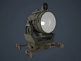 Modern Military Searchlight Modern Military Lighting Searchlight Outdoor 3d model