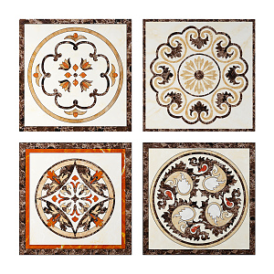 European Style Floor Tile Floor Tile Marble Parquet 3d model