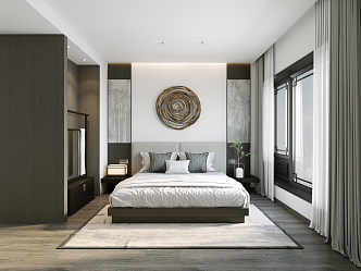 Modern Bedroom 3d model