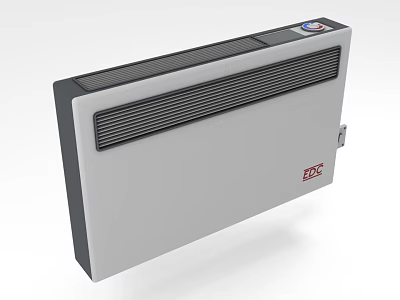 White And Black Electric Heater With Control Panel ETL Certified Home Heating Appliance 3d model