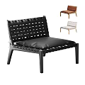 Black Woven Backrest Sofa with Coffee Table Set and Various Color Options 3d model