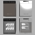 Braun Tronic Kitchen Dishwashers With Different Styles And Interior Bowl Racks