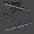 Desert Fox submachine gun 3d model