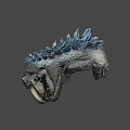 Detailed Mythical Fantasy Creature 3D Model With Glowing Eyes Scales And Claws