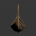 Traditional Animal Inspired Wooden Boat With Elegant Curved Structure