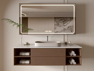 Modern Bathroom Cabinet Bathroom Basin Bathroom Ornaments 3d model