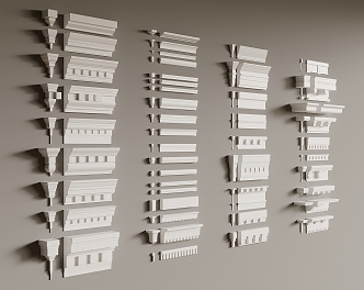 Jane Europe gypsum line top corner line yin corner line 3d model