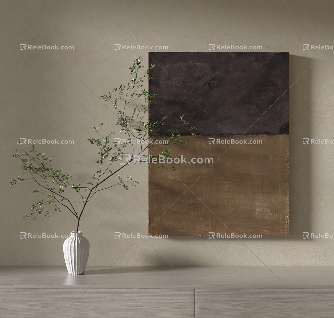 Quiet Wind Decorative Painting 3d model