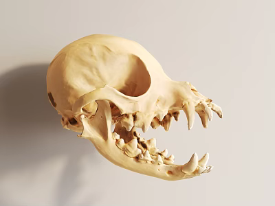 Skull bones of modern animals 3d model Skull bones of modern animals 3d model