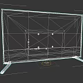 Modern Black Flat Screen Television with Sleek Design and Stable Stand