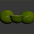 Fresh Green Limes With One Sliced Showing Juicy Inner Flesh
