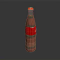 Refreshing Coca Cola Beverage in Glass Bottle with Red Cap and Label