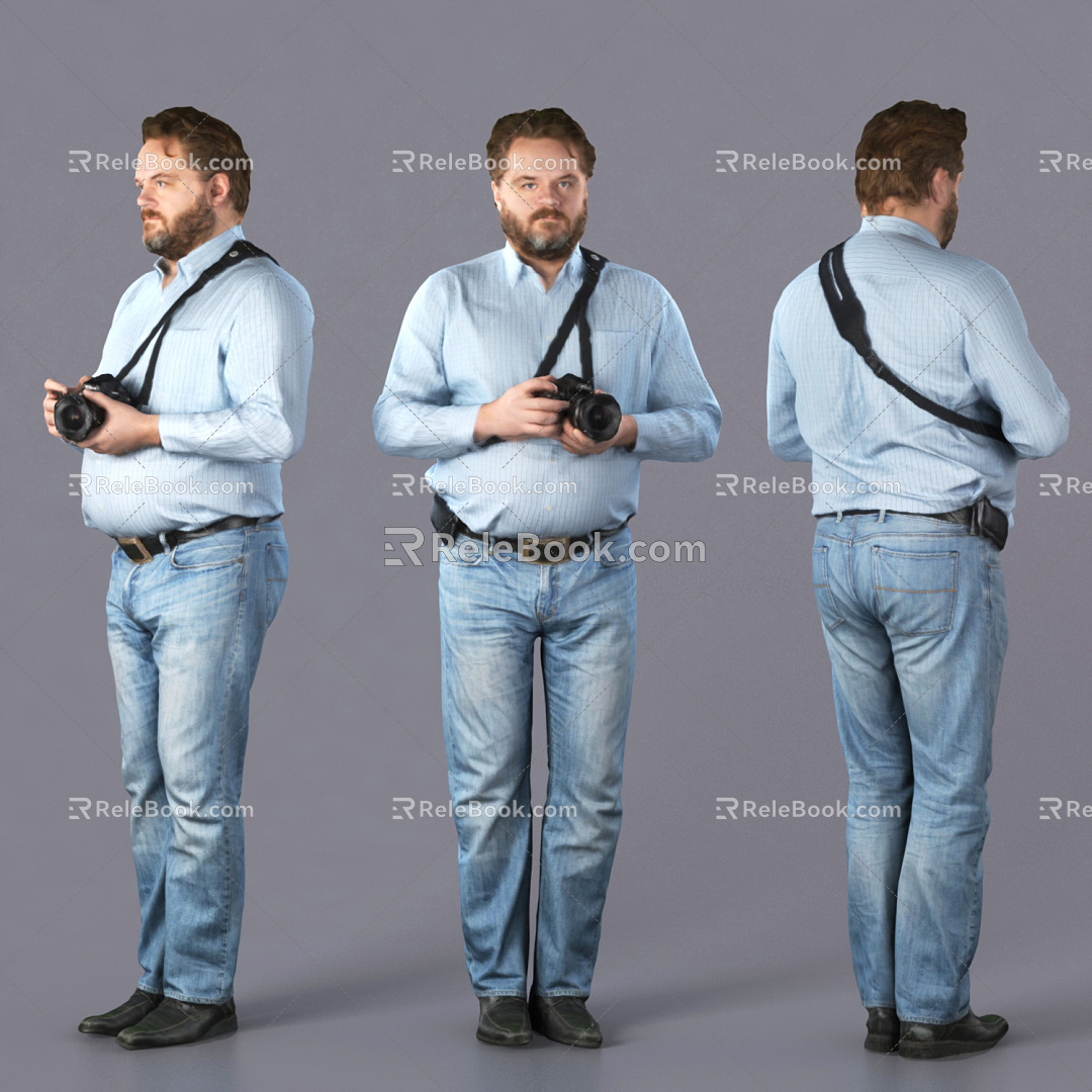 Modern Men Men's Characters 3d model