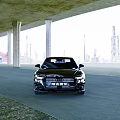Sleek Black Luxury Car With Modern Exterior Design And LED Headlights