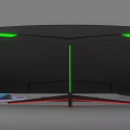 Curved Gaming Monitor With RGB Lighting Ultra Wide Screen For Gaming Setup