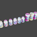 Colorful Household Supplies With Various Sizes And Packaging For Daily Use