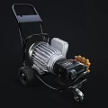 Industrial Mobile Electric Motor Equipment with Wheels and Metal Frame