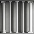 European Roman Column 3d model