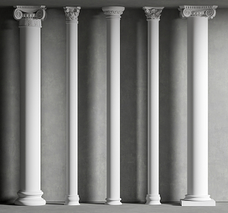 European Roman Column 3d model