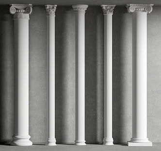 European Roman Column 3d model