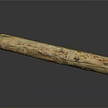 Wooden Stone Artisanal Decorative Object With Natural Grain And Smooth Polished Surface