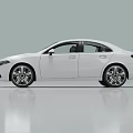 Modern White Sedan Featuring Sleek Body Design Front Grille And Alloy Wheels