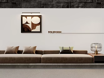 Modern Multiplayer Floor Sofa 3d model