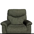 Light Green Upholstered Single Sofa with Comfortable Armrests and Plush Cushions 3d model