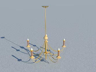 Candlestick chandelier 3d model