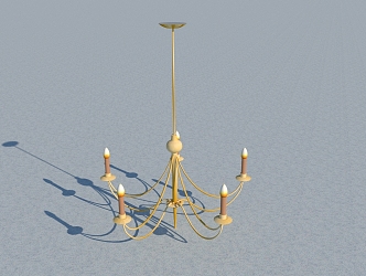 Candlestick chandelier 3d model