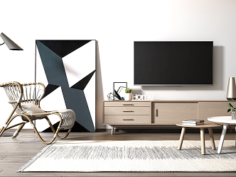 Nordic TV cabinet 3d model