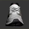 Stylish White And Gray Sneakers With Pink Teal Accents Mesh Upper And White Sole