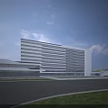 Sustainable Modern Industrial Park With Solar Panels Green Surroundings And Planned Layout