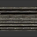 Wooden Slatted Outdoor Bench With Rustic Design Metal Legs And Natural Texture