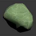 Natural Green Wood Stone Raw Material With Rough Surface Texture And Organic Shape