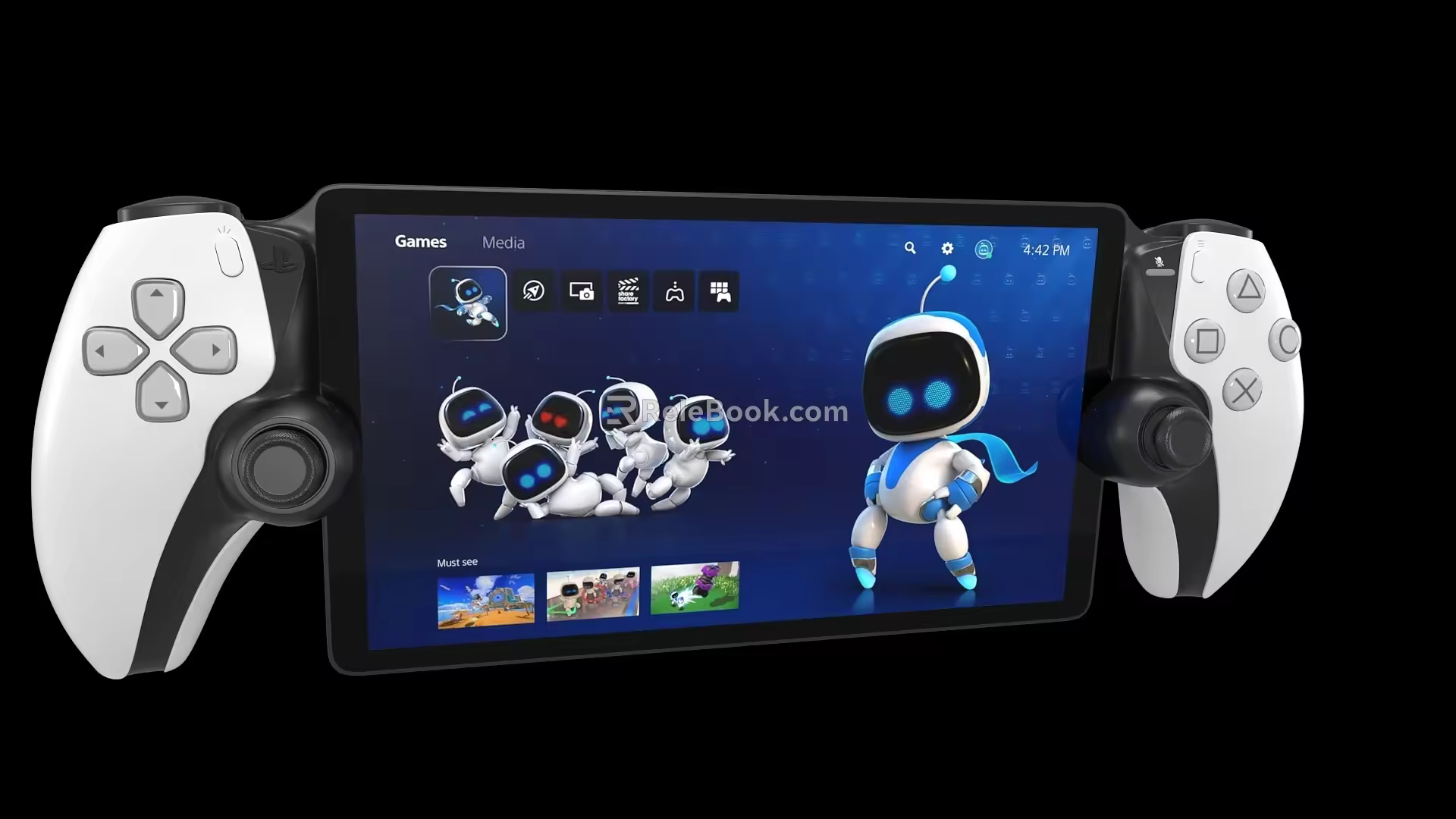 v Sony PlayStation Portal PS5 handle gamepad game console 3d model