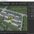 Aerial Planning of Modern Residential Community with Green Spaces and Road Networks