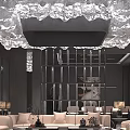 Modern KTV Lounge With Luxury Interior LED Lighting Comfortable Sofa And Sound System