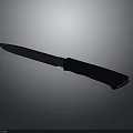 Weapon Knife With Sharp Metal Blade And Sleek Black Handle Modern Design