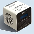 SONY Digital Clock Radio With FM AM Frequency And Digital 3d model