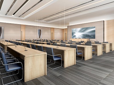 Modern Conference Hall Company Training Room model