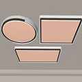 Modern Ceiling Lights With Round And Square Shapes For Home Lighting Design 3d model