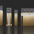 Modern Display Cabinet Modern Container Shelf Supermarket Snack Beverage Display Booth Display Cabinet Wine Cabinet Wine Cabinet Activity Wine Cabinet Liquor Cabinet Vertical Cabinet 3d model
