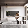 Modern study 3d model