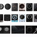Different Styles Of Modern Induction Cooktops In Kitchen Appliance Collection